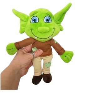 Ghoul On A Stool Green Halloween Plush Doll